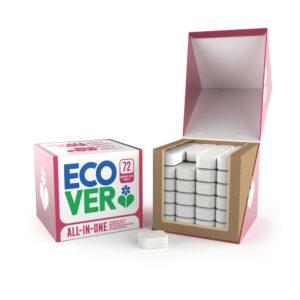 ECOVER Maskindisktabletter All-In-One Citrus 1,26kg/72st