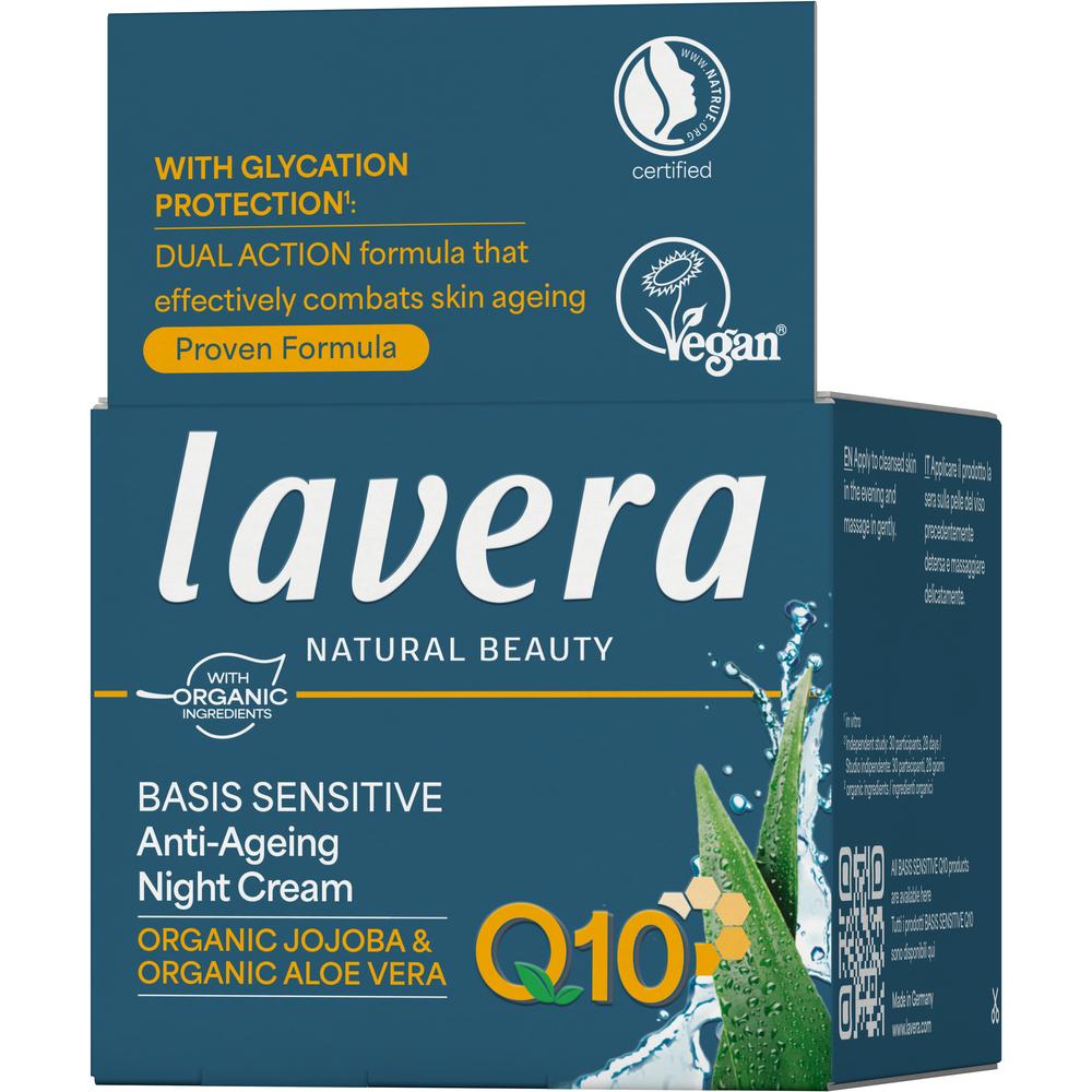 LAVERA Basis Sensitiv Anti-Aging Q10 Night Cream 50ml